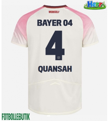 Bayer Leverkusen Jarell Quansah #4 Bortatröja 2025-26 Kortärmad